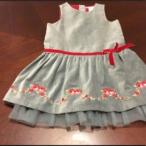 EUC - Janie and Jack Classic Velvet  Tulle Dress